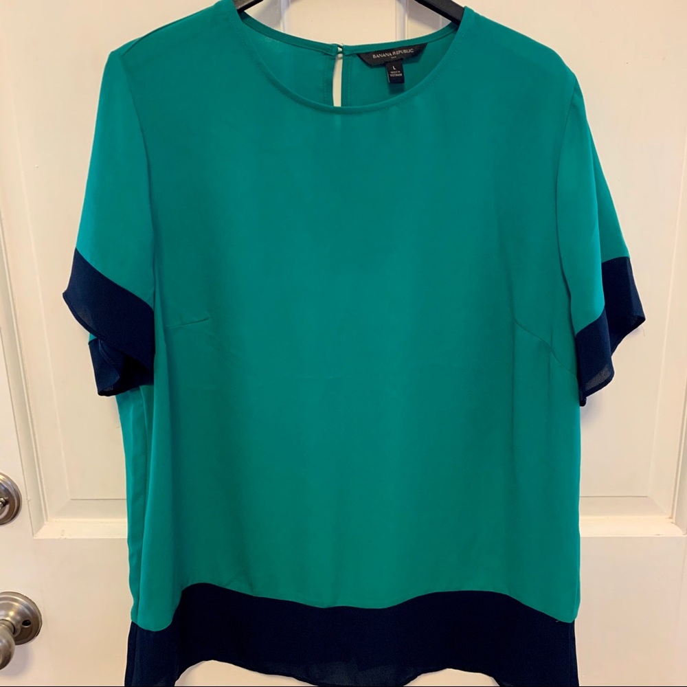 2-tone Banana Republic top